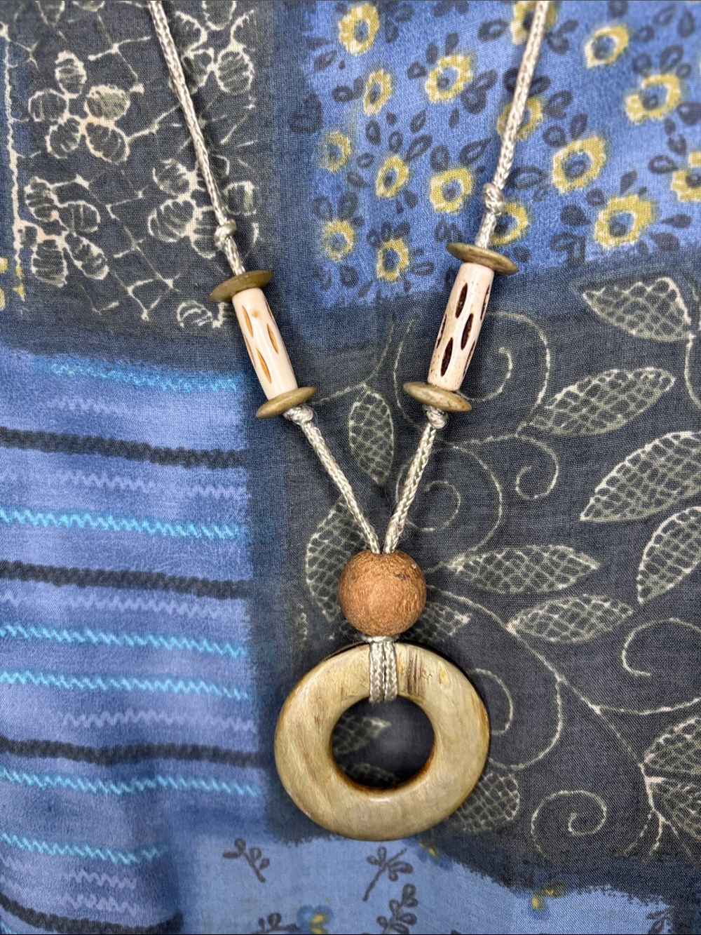 Y2K Nina Piccalino Patchwork Dress Detachable Necklace Charm - Picture 8 of 8